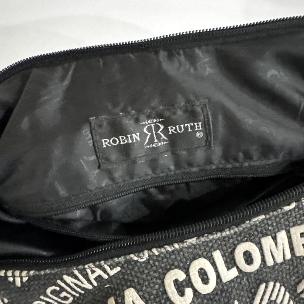 Rare Robin Ruth Bag Original Columbia Black Bag With Colorful Columbia - Picture 10 of 16